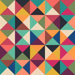 Abstract pattern, colorful triangles, vector