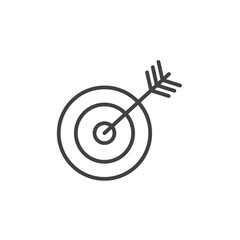 Precision Target Icon Set. Strategy and goal vector symbol. Achievement and aim sign. Success dart icon.