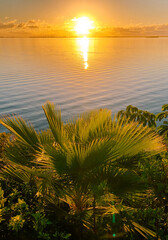 Sunrise over river in Florida