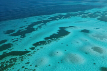 Fototapeta na wymiar A coral atoll