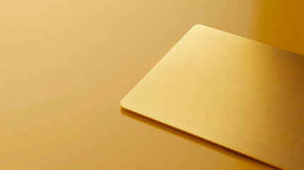 Empty Gold business card on gold background 