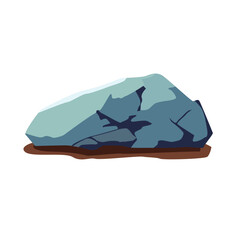 Rock stone vector illustration design template elements