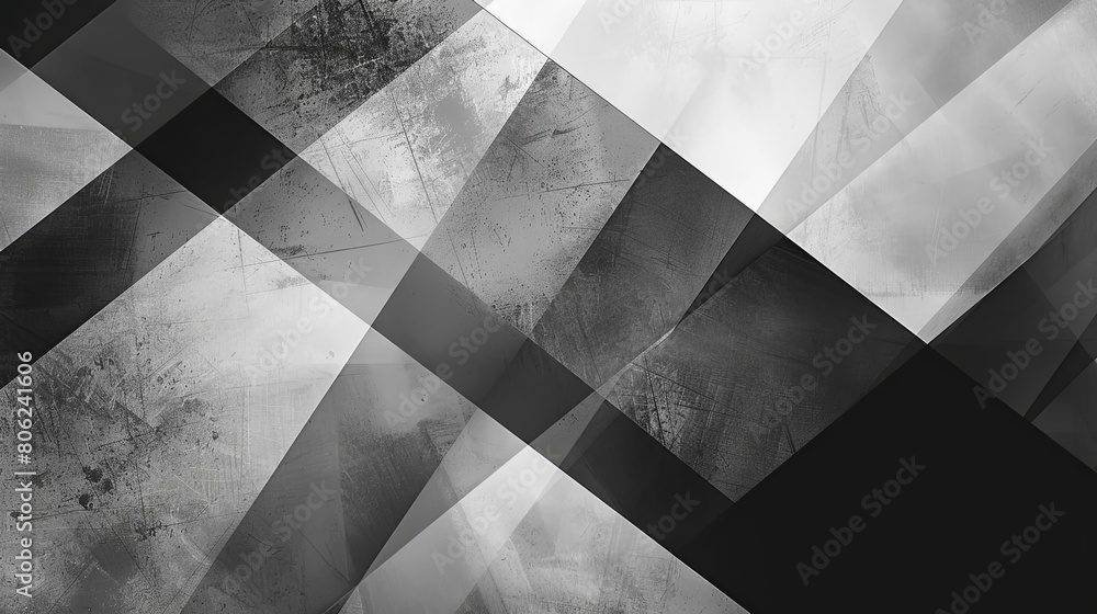 Poster minimalist composition with intersecting lines and celestial shades