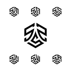 Hexagon logo design, SSS hexagon logo, develop, natural, luxury, modern, finance logo, strong logo
