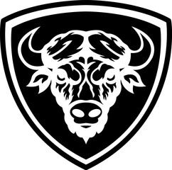 Web the buffalo head logo is surrounded by a shield and circle