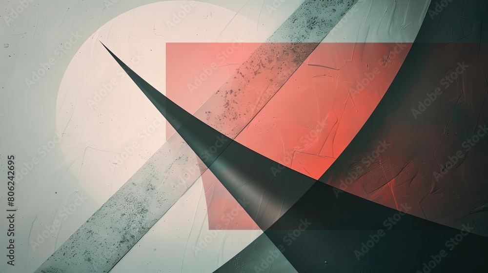 Poster minimalist composition with intersecting lines and interstellar shades