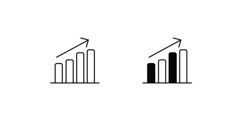 growth icon with white background vector stock illustration