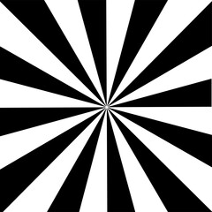 Vector illustration of black and white spiral, Radial pattern