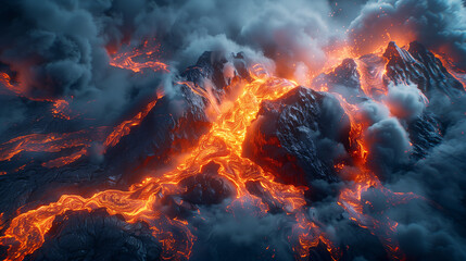 lava volcano