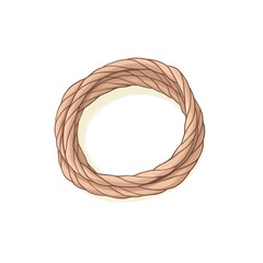 A watercolor of  Rope or cordage clipart, isolated on white background