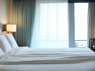 Fototapeta premium bedroom with a window