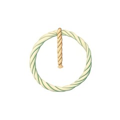 A watercolor of  Rope or cordage clipart, isolated on white background