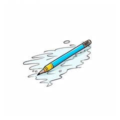 A watercolor of  Sharpie clipart, isolated on white background