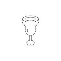 animal meat vector type icon