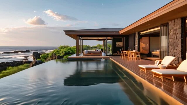 A boutique hotel that offers an eco-luxury experience and the enjoyment of a luxury resort pool or pool villa amid a beautiful natural landscape designed with sustainability in mind.