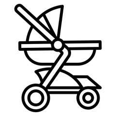 Stroller  Icon Element For Design