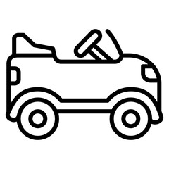 Baby Car  Icon Element For Design