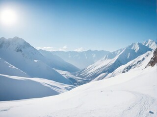 Obraz premium snow covered mountains