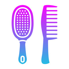 Hair brushes Icon