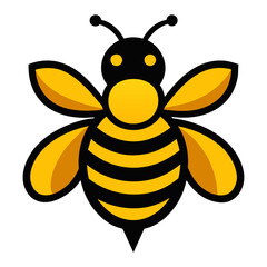 bee on a white