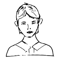 Human. Nature. A sketch. A hand-drawn drawing. A design element. Clip-Art