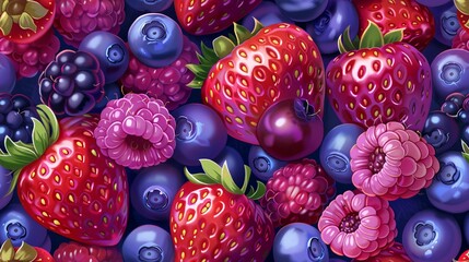 Indulge in the antioxidant-rich goodness of mixed berries, blueberries, strawberries and raspberries. A healthy and delicious snack.