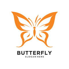 butterfly logo design vector illustration