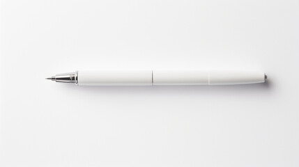 White pen on white background, generative AI