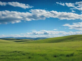 Obraz premium field and blue sky