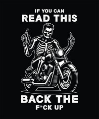 vintage motorcycle t-shirt design vector illustration