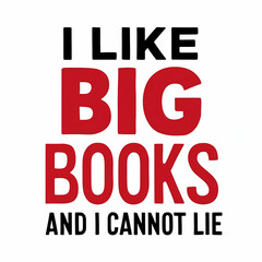 Obraz premium i like big books and i cannot lie