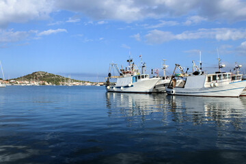 fishing boats in the port of Murter,  island Murter, Croatia
