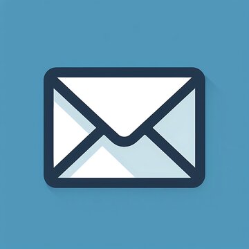 recommend clip art: Email electronic mail letter icon vector black outline white background