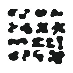 Abstract fluid frame set vector background