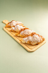 Delicious croissants prepared at home
