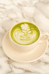 Delicious matcha latte to enjoy