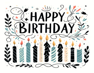 Birthday card design 