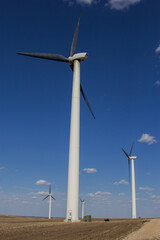 low angle view of wind turbine