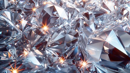 Sparkling Diamond Closeup: Opulent Cinematic Background