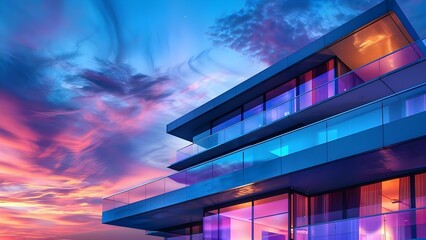 Trends in the real estate industry: Architect designing sustainable modern residential buildings. Concept Modern Architecture, Sustainability, Residential Buildings, Architectural Trends