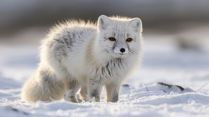 region fox in snow