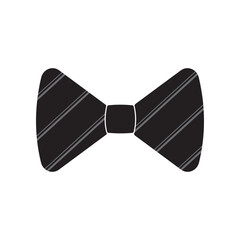 Stylish Black bow tie icon, vector. Modern bow tie silhouette, icon. Simple bow tie vector. Vector illustration.