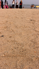 Beach sand and the sound of waves