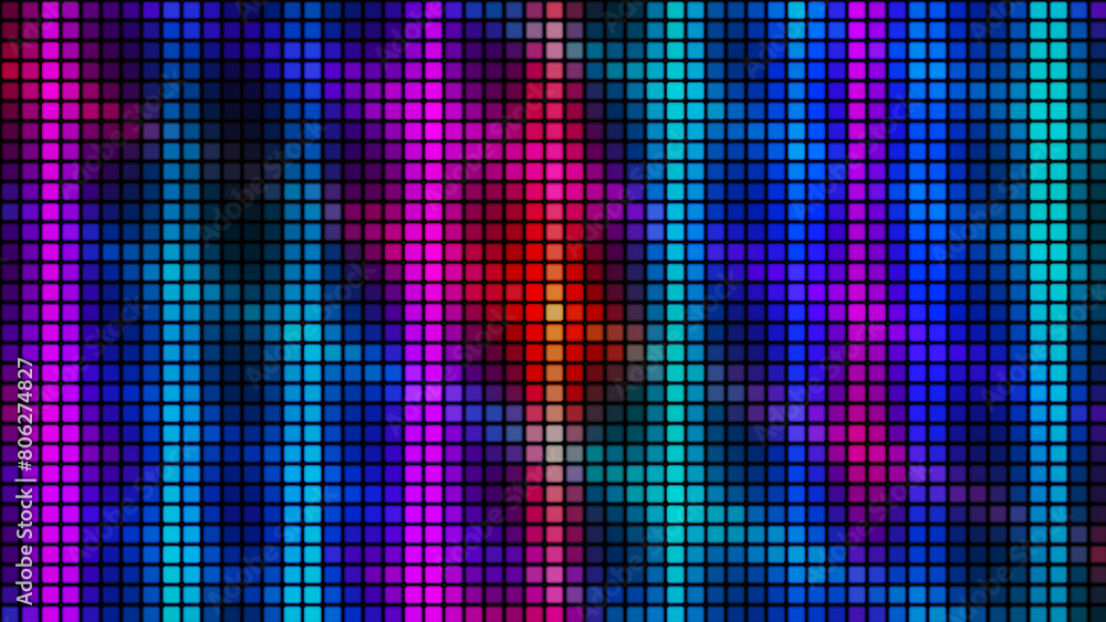 Leinwandbilder abstract background from multi-colored squares. abstract gradient background. pixel background for w