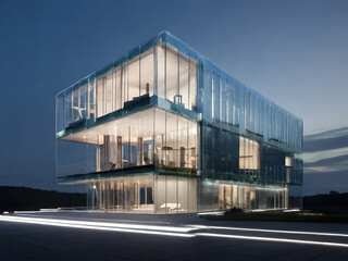 Fototapeta premium building. warehouse ,Ai generated architecture, exterior, industrial