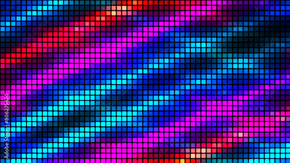 Leinwandbilder abstract background from multi-colored squares. abstract gradient background. pixel background for w