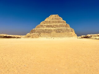 Stätte von Sakkara mit Stufenpyramide und Gräber in Memphis (Ägypten)