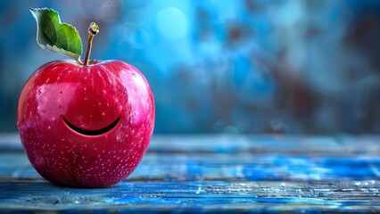 Adding Fun to Your Day: Meet the Quirky Cartoon Red Apple Character. Concept Cartoon Characters, Red Apple, Fun Illustrations, Quirky Design, Playful Art