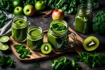 Vegetables mint cucumber sauce in glass jar.