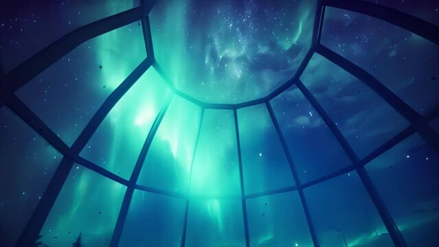 Experience the pure magic of nature by sleeping under the clear dome of a glass igloo with the glittering Aurora Borealis as your personal light show. .